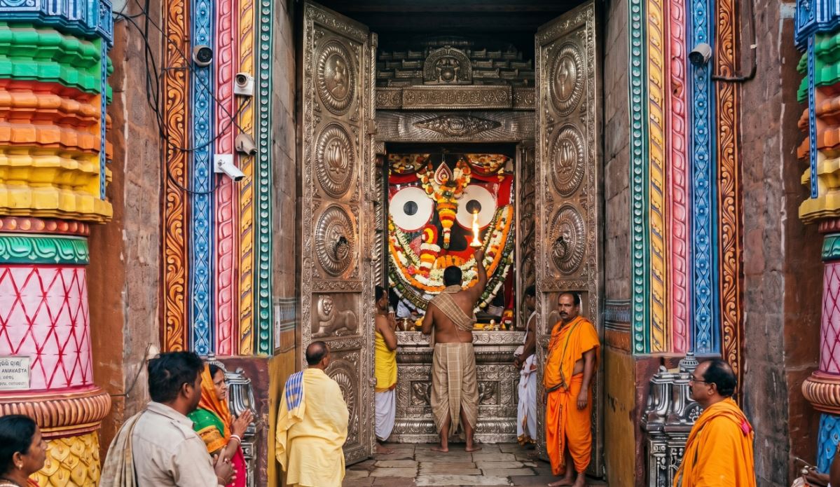 Traditional Rituals and Spiritual Atmosphere Define Sabitri Amavasya at Srimandir